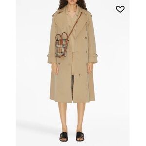 Burberry London Mini Vintage Check Canvas Bucket Bag